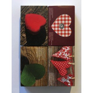 Boites d'allumettes c&oelig;ur